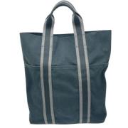 Hermès Vintage Pre-owned Canvas handvskor Blue, Dam