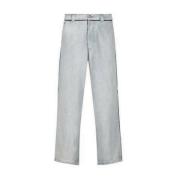 Maison Margiela Wide Leg Denim Jeans Män Italien Blue, Dam