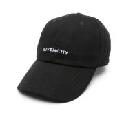 Givenchy Baseballkeps i bomullsblandad twillväv Black, Herr