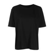 Khaite Svart kortärmad T-shirt Black, Dam