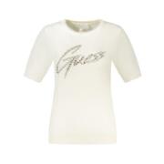 Guess Viskos Pullover Sweater White, Dam