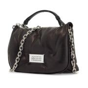 Maison Margiela Quiltad Läder Liten Axelväska Black, Dam