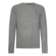 Polo Ralph Lauren Lyxig Grå Crewneck Sweater Aw24 Gray, Herr