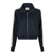 Neo Noir Sportig Navy Cardigan med Randiga Detaljer Blue, Dam