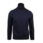 Polo Ralph Lauren Blå Merinoull Turtlenecktröja Blue, Herr