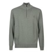 Polo Ralph Lauren Heather Halv Zip Tröja Gray, Herr