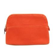 Hermès Vintage Pre-owned Bomull kuvertvskor Orange, Dam