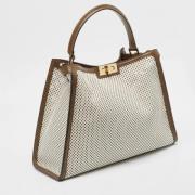 Fendi Vintage Pre-owned Laeder handvskor White, Dam