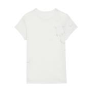 Zadig & Voltaire Beige T-shirt med Judo design Beige, Dam