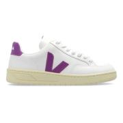 Veja Vita och Lila Lädersneakers White, Dam