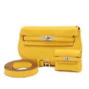 Hermès Vintage Pre-owned Laeder handvskor Yellow, Dam