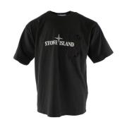 Stone Island Grå Bomull Herr T-shirt Gray, Herr