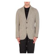 Circolo 1901 Pinstripe Blazer i Svart Multicolor, Herr