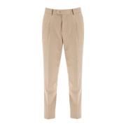 Brunello Cucinelli Gabardine Chino Byxor med Förlängd Midjeband Beige,...