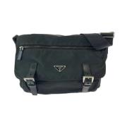 Prada Vintage Pre-owned Canvas prada-vskor Black, Dam