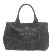 Prada Vintage Pre-owned Bomull prada-vskor Gray, Dam