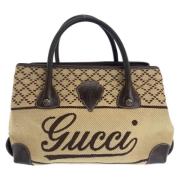 Gucci Vintage Pre-owned Canvas gucci-vskor Beige, Dam