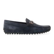 Tod's Blå Mocka Loafer Moccasins Blue, Herr