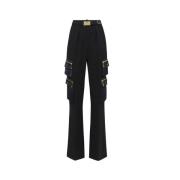 Elisabetta Franchi Svarta Slim Fit Byxor Black, Dam