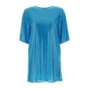 Giuseppe Di Morabito Mesh Smyckad T-Shirt Klänning Blue, Dam