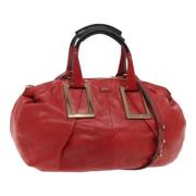 Chloé Pre-owned Pre-owned Laeder handvskor Red, Dam