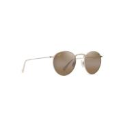 Maui Jim Metall solglasögon för kvinnor Beige, Dam