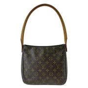 Louis Vuitton Vintage Pre-owned Canvas crossbodyvskor Brown, Dam