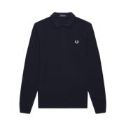 Fred Perry Klassisk Polo Tröja för Män Blue, Herr