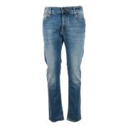 Hand Picked Kashmir Blandade Jeans Blue, Herr