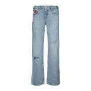 Tommy Jeans Casual Denim Byxor för Män Blue, Dam