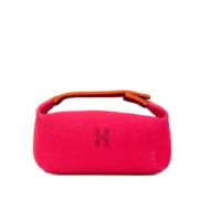 Hermès Vintage Pre-owned Canvas handvskor Pink, Dam