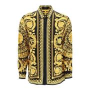 Versace Barocco Print Silkeskjorta Multicolor, Herr