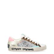 Crime London Multifärgade Distressed Sneakers Multicolor, Dam