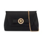 Versace Emaljerad Medusa Band Clutch Black, Dam