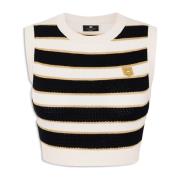 Elisabetta Franchi Snygg Top med Unik Stil Multicolor, Dam