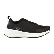 Emporio Armani EA7 Sportiga Gummisneakers Black, Dam