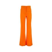 Stella McCartney Bred Fluo Orange Viskosbyxa Orange, Dam