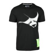 Bikkembergs Bomull Elastan T-shirt Black, Herr