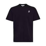 JW Anderson Svart Crew Neck T-shirts och Polos Black, Herr