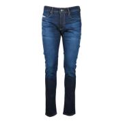 Diesel Klassiska Denim Jeans med Stretchtyg Blue, Herr