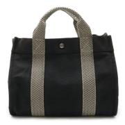 Hermès Vintage Pre-owned Canvas totevskor Black, Dam