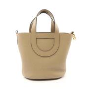 Hermès Vintage Pre-owned Laeder handvskor Beige, Dam