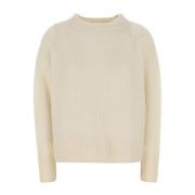 CO Långärmad Crewneck Tröja Beige, Dam