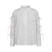 Co'Couture Poppy Tie Sleeve White Blouse White, Dam