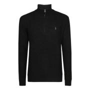 Polo Ralph Lauren Halv Zip Ulltröja Black, Herr