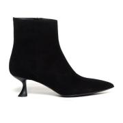 Sergio Levantesi Svarta mocka ankelboots Cleope5 Black, Dam