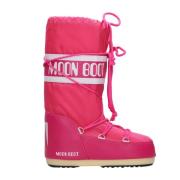 Moon Boot Vattentäta Nylon Vinterstövlar Pink, Dam