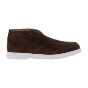 Calce Mocka Slip-On Skor, Rund Tå Brown, Herr