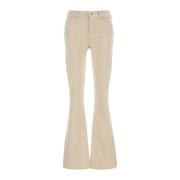 7 For All Mankind Vida Flared Jeans Beige, Dam