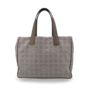 Chanel Vintage Pre-owned Tyg totevskor Beige, Dam